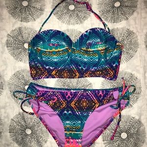 Jessica Simpson Tribal Print Bikini
